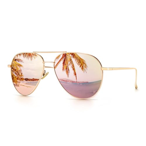 SUNGAIT Women's Oversized Aviator Sunglasses