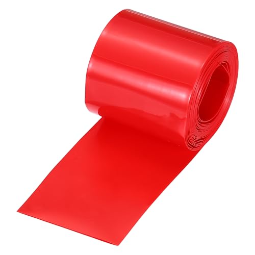 Gaine thermorétractable en PVC rouge 26mm de diamètre et 3m de long pour batterie