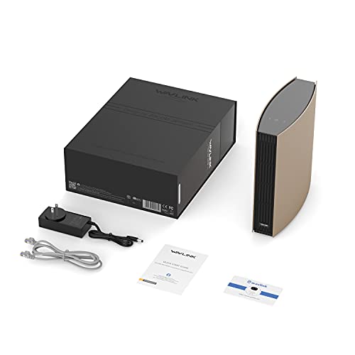 Ac3200 Wifi Router Wavlink Dual Band Gigabit Wireless Router With Usb 3.0 Port, 8 * 5Dbi Antennas, Led Screen, Up To 2500 Sq.ft And 100 Devices - Gold #TOP7
