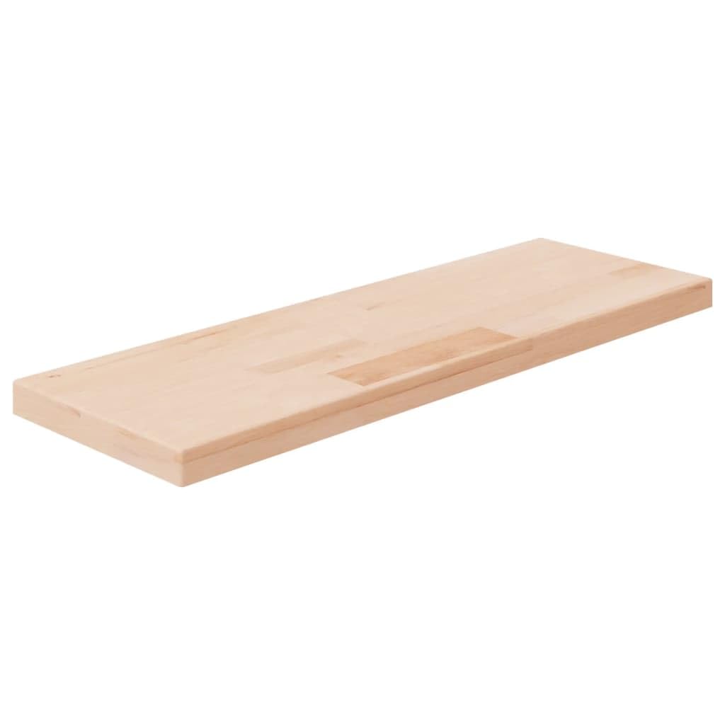 Mensola in legno di quercia massiccio, 60 x 20 x 2,5 cm, non trattata, per pareti, come scaffale, ideale come libreria da parete e listello