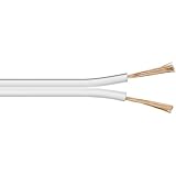 blanco Cable para altavoz Blanco (10 metros, 1.5 mm)
