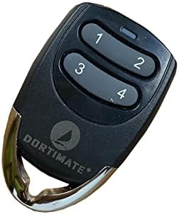 DORTIMATE Gate Remote Control Transmitter for Automatic Gate Opener Electric Gate Hardware with Rolling Code 433.92MHz Black (RT34)