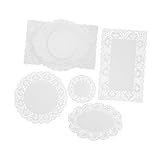 Découpe professionnelle : chaque napperon est méticuleusement découpé à l'aide de moules professionnels, ce qui donne des formes esthétiques et uniques, napperons en dentelle, napperons en papier