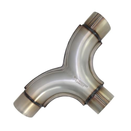 Exhaust Universal Stamped Y-Pipe 2.5 Inlet/Outlet 13 Long | Stainless Steel