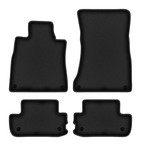 Tapis de sol voiture en velours noir Mercedes S W222 Coupé voyage