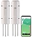 Produktbild Luminea Home Control Feuchtigkeitssensor Erde: 2er-Set smarte ZigBee-Boden-Feuchtigkeits- & Temperatursensoren (Boden Feuchtigkeitsmesser Smart, Bodenthermometer, Pflanzen Sensor)