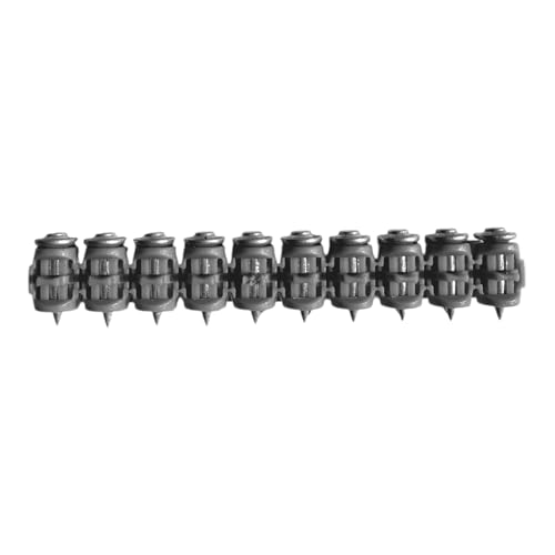 ½″ Steel Nails Compatible With Hilti BX3-1,000 Count Flat Head Shoot-Drive Nails with 20µm Galvanized Zinc Coating - Heavy-Duty Construction Fasteners for Steel & Industrial Projects