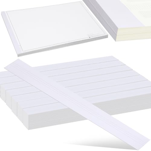 Estunet Blueprint Binding Strips Blank Binding Strips for Blueprint Construction Paper Poster Plans Drawings Arts(3" X 30",White)