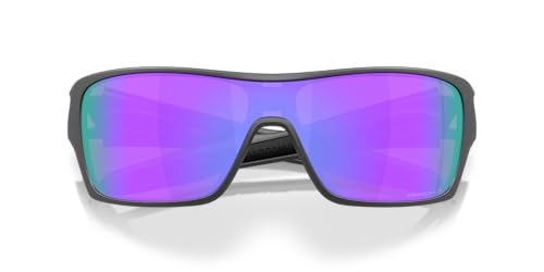 Oakley Sunglasses for Men - OO9307 Turbine Rotor Rectangular Sunglasses PRIZM Lenses - Matte Steel/PRIZM Violet Polarized - Size 32 - image 5