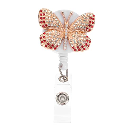 Porte badge rétractable x4 avec clip discret et léger pour cartes d'identification au bureau
