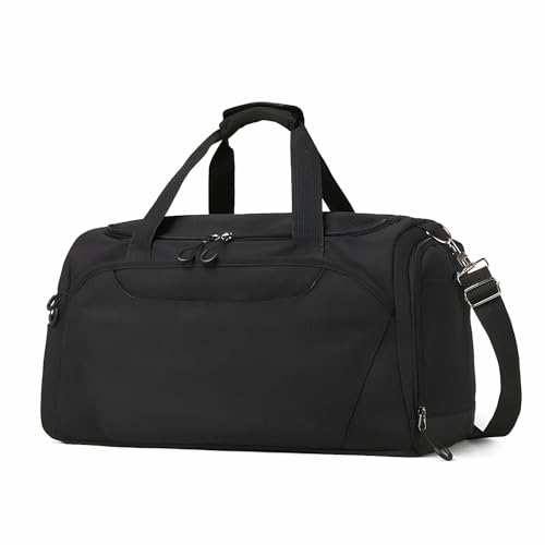 CeedaShine ボストンバッグ ダッフルバッグスポーツバッグ ジム 3WAY シューズ収納 大容量 メンズ レディース ユニセックス 乾湿分離 アウトドア 機内持込 軽量 スポーツ 旅行 出張 撥水 修学旅行 ブラック