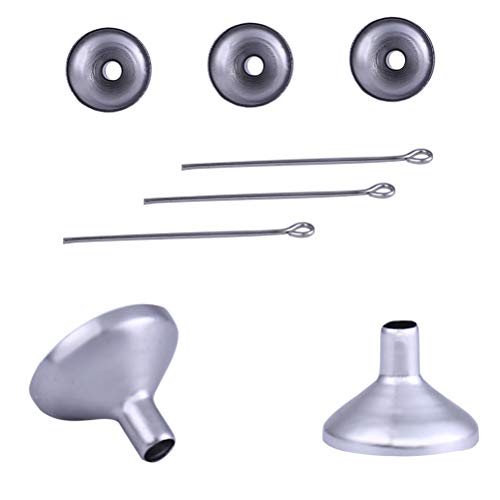 Conjunto de 3 funis pequenos de aço inoxidável da Lioobo para caixão cinerário, pingente de urna mem