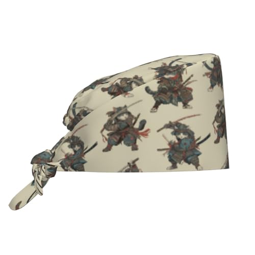 Image of Working Cap Scrub Cap with Sweatband | Adjustable Nurse Surgical Caps, for Men Women, Tie Back Hat