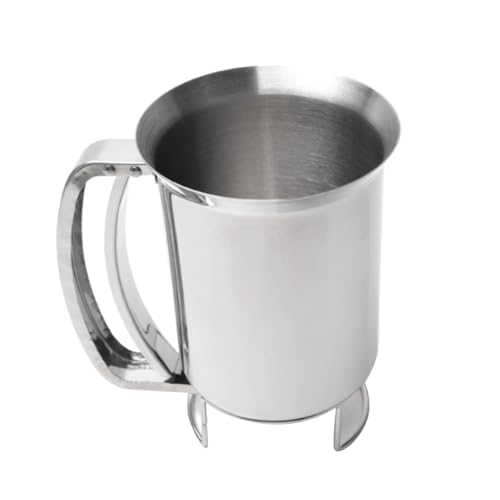 Dispensador de masa para panqueques, soporte de mezcla antiadherente, herramienta de medición de masa, palanca de fundición controlada, cuerpo de mango , boquilla antigoteo mejor durante los