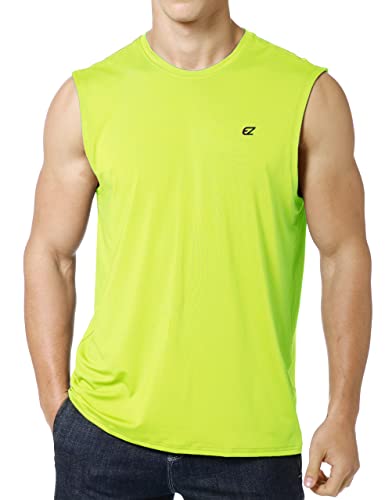 Image of EZRUN Men's Workout Sleeveless Shirts Quick Dry Muscle Swim Shirt Gym Fitness Running Beach Tank Tops