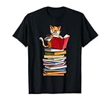 Photo Gallery cute gatti, libri e tea divertente bibliophile kitty lover maglietta Photo Gallery cute gatti, libri e tea divertente bibliophile kitty lover maglietta