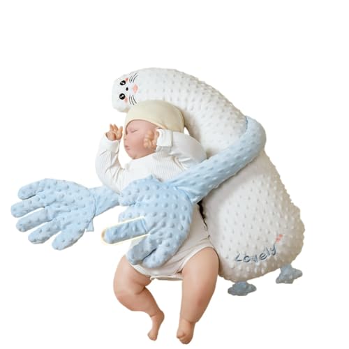LUOGOXI動物型自動リモコンぬいぐるみ 赤ちゃん用寝かしつけ枕 。3段階速度調節付き, 自動噴槍機能搭載 ,夜泣き対策効果, 洗濯可能な誕生祝いギフト ,ベビーギフト。 (F,普通の)