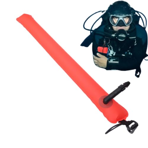 Equipo de buceo con bandera Diver Down y boya flotadora de sellado automático para submarinismo