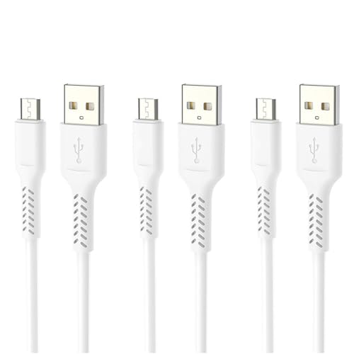 Image of 3 Pack of ALINNA Micro USB Cables, Android Charger Cord Sync & Fast Charging (2.1A) Cable Compatible with Galaxy S7 S6 J7 Edge Note 5, Kindle, Android Phone, MP3 and More 3.3FT