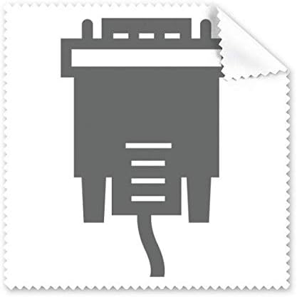 Black Plug Cable Charging Cable Pattern Cleaning Cloth Phone Screen Glasses Cleaner 5pcs image 2