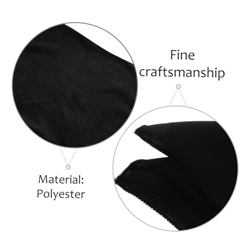 Pack de 12 servilletas negras de tela de poliéster reutilizables para hostelería 4