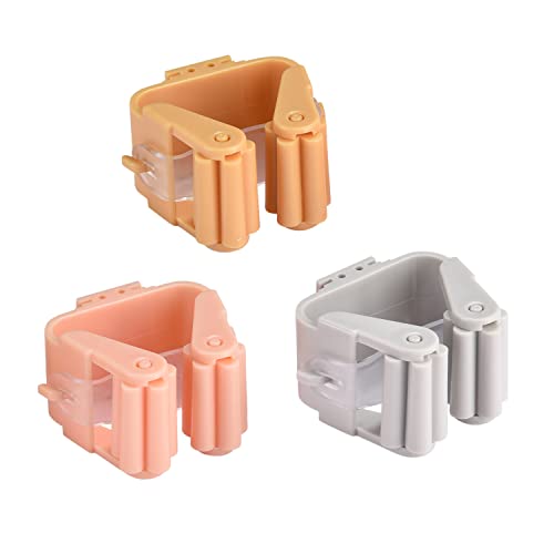 3-pack Farbige Selbstklebend Besenhalterung - Wand Befestigung ohne Bohren & Löcher - Bunte Farben & Besondere Designs - Perfekt für Kinder - Organizerhaken für Besen, Besenstiel, Mopp, Küchengeräte Cover