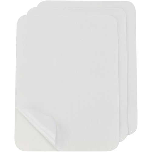 GORGECRAFT 3pz Autoadesivo Tessuto Divano Riparazione Patch Lino Tessuto Patch Rettangolo Durevole Divano Riparazione Nastro per Tappezzeria Mobili Loveseat Sedili Auto Sedia da Ufficio (Bianco)