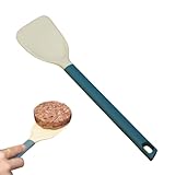 Espátula de Cocina | Paleta Mango Largo Resistente Al Calor,Espátula Volteadora Antiadherente Alimentario | Para Pescado Huevos Tortitas Hamburguesa Filete Carne Sartén Hogar