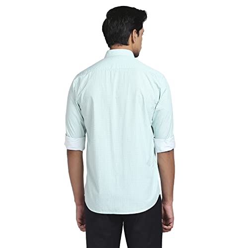 Image of Colorplus Men's Pure Cotton Print Pattern Tailored Fit Spread Collar Full Sleeve Casual Shirt