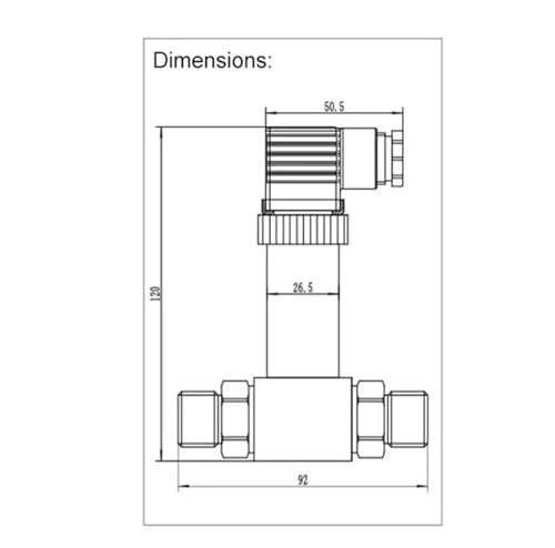 Transmetteur de pression différentielle 4-20 mA compact silicium piézorésistif 0-1Mpa - 7