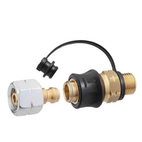 GOK Steckkupplung SET: SKU-QR PS5bar G1/4 LH-KN x SKU und STN x G1/4 LH-UEM Hochwertiges Zubehör für präzise Gasversorgung!