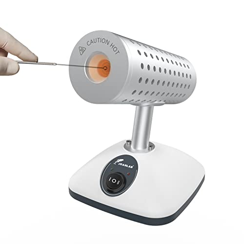 JOANLAB Infrarot-Sterilisator - Duale Temperatur 825°C, Labor-Sterilisator für Impfösen, Skalpell, Nadeln, Ersatz für Spiritusbrenner(DS-900)