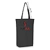 IMFAA Single Tone Heavy Duty 100% Cotton Canvas Reusable Strong Shoulder/Hand Tote Shopping Bags (Pak-1, Black) #3