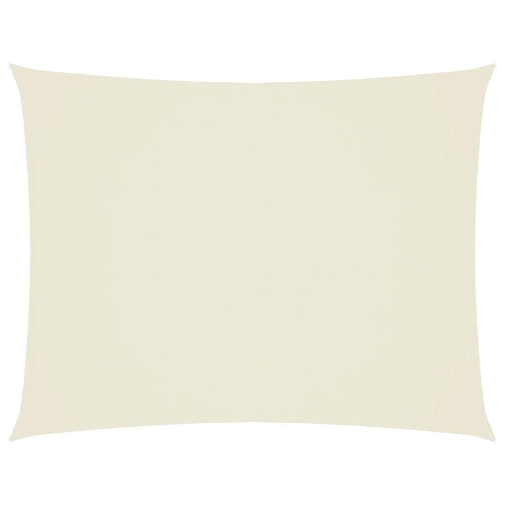 Toldo rectangular de tela Oxford de 2 x 3 m, color crema – Protección solar resistente y dispensador de sombra para la terraza, el jardín, el balcón y otras áreas al aire libre