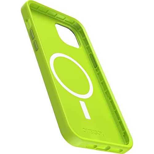 OtterBox iPhone 14 Plus Symmetry Series+ Case - LIME ALL YOURS (Green), ultra-sleek, snaps to MagSafe, raised edges protect camera & screen - image 3