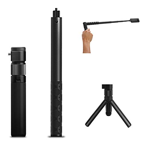 O'woda Selfie Stick for Insta360, 3 in 1 Bullet Time Handle Kit with Foldable Tripod Extension Monpod Rod for Insta 360 One X 2 / Insta360 One X Accessories