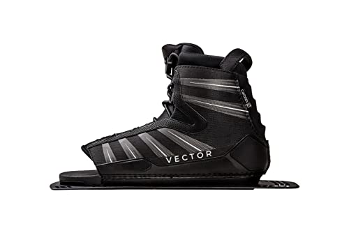 image for Radar Vector Boa Waterski Boot - Black/Carbon/White - STD - Rear Alumi