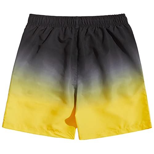 Dinnesis Zwembroek voor heren, zwart, rood, casual, korte broek voor heren, met kleurverloop, met veters aan zee, vakantie, strandbroek, casual, cool, korte broek, zonwering, kleding heren - Afbeelding 4