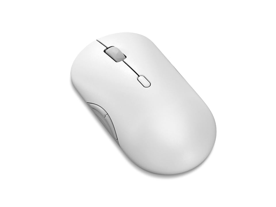 Image of Lenovo 700 Multi-Device Wireless Mouse, Bluetooth or 2.4 GHz USB-A Connection, Connect up to 3 Devices, 36 Month Battery Life, Seashell