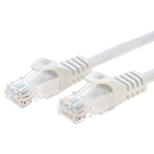 Cables Direct Online Snagless Cat5E Ethernet Network Patch Cable White 50 Feet #TOP3