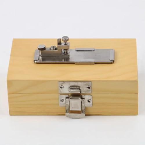 Faserschneider, Edelstahl-Mikrotom für Faserfeinheitsanalyse, 3 x 0,8 mm Scheibenbereich, ideal zum Schneiden von Textilien und Fasern
