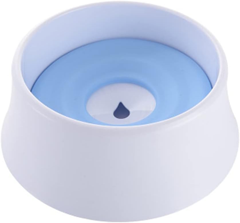 Dog Cats Water Bowl AntiSpill Automatic Dogs Bowl Vehicle Carried Floating Bowl Slow Water Feeder for Dogs Cats Supplies (Color : Green) (Blue)