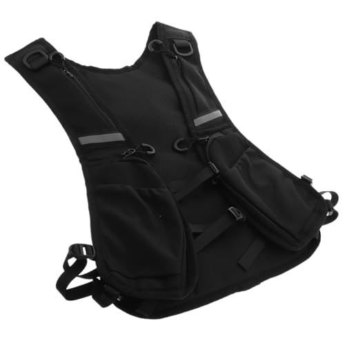Gilet de course réfléchissant avec poche téléphone pour cyclisme nocturne