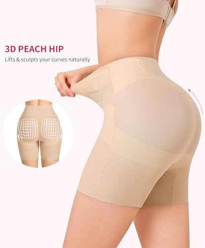 Gotoly Shapewear Tummy Control Mid-Waist Body Shaper Shorts Butt Lifting Panties Shapewear Shorts3