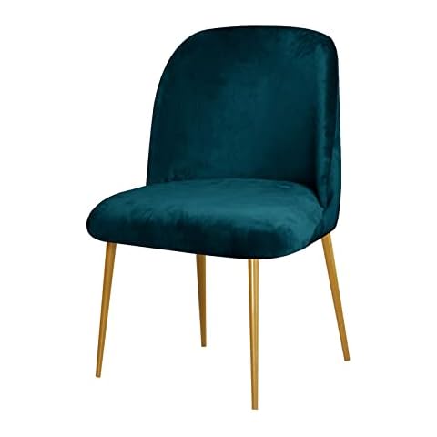 Eco-Ancheng Chair Cover Dining Chair Cover Upholstered Side Dining Chair Cover Curved Back Mid Century Modern Accent Dining Chair Cover Armless Chair Cover for Kitchen Living Room Cover