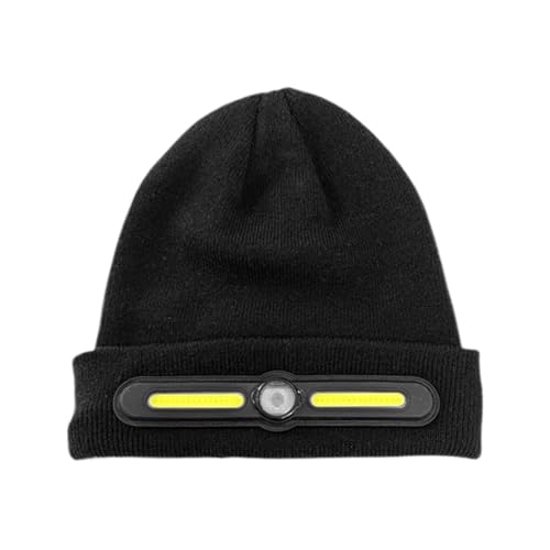Funda de invierno genérica | lámpara frontal recargable, gorro | para camping, senderismo, trabajo, conducción de invierno, hombres, mujeres, regalo de Navidad, cumpleaños