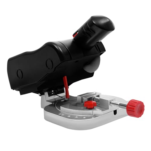 Mini scie radiale à onglet, 6000 tr/min, scie circulaire de table, scie circulaire de table, lame de scie en acier réglable de 0 à 45°, foret 3/8, scie circulaire de table 90 W pour bois, métal