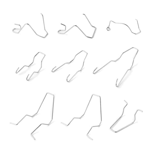 9PCS Bulb Retaining Spring Clamp,Stainless Steel 9 Size H1 H3 H4 H7 Headlight Bulb Retaining Spring Clips,Universal Headlight Bulbs Clips for Stable Bulbs Support and Fixation