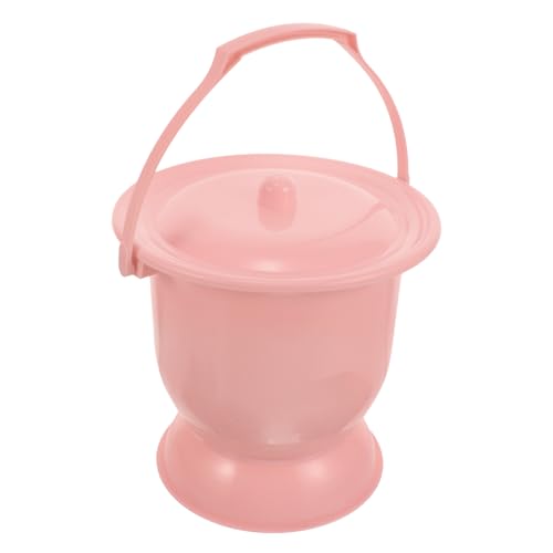 SEWOART つばトイレ 尿便器 高齢者の尿ポット のつばき 覆われたつばき 小便器ボトル ナイトチャンバーポット トイレおしっこバケツ おむつバケツ トイレ容器 potty woman sma