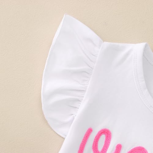 Neugeborenes Baby Mädchen Outfit Ersten Geburtstag Rock Set Geraffte Ärmel T-Shirt und Tütü Tüllrock 1.Geburtstags Bekleidungssets Sommer 2-teiliges Kleidung ONEShirt+Netzrock(1 Jahre,Erdbeeren)